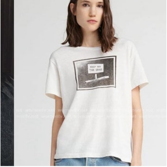 ISO RE/DONE KEEP OFF GRASS TEE - Picture 1 of 1